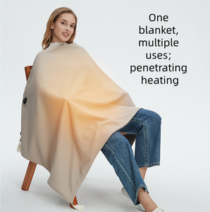 Wholesale Polyester <b>Blanket</b> Autumn Winter Heating <b>Throw</b> Shawl 3 Levels Anti-Bacteria Eco-Friendly Washable for Home Office Use - Product Image 5