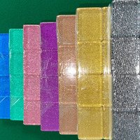 Jeu de Mahjong en Acrylique Doré Style Américain 37mm – Tuiles Manuelles pour Divertissement à Domicile et Cadeau d'Affaires