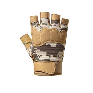 Guantes Tácticos de Camuflaje para Ciclismo, Escalada Deportiva, Paintball, Tiro, Caza, Equitación, Esquí, Medios Dedos, Transpirables, Antideslizantes, de Verano - Product Image 5