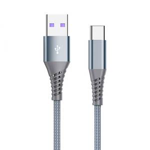 Cable cantell USB tipo C de <span class=keywords><strong>carga</strong></span> rápida 3A trenzado C Cables de cargador compatibles con Samsung S10e/Note 9/S10/S9/S8 Plus/A80/<span class=keywords><strong>A50</strong></span> - Product Image 2