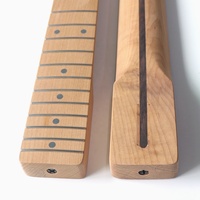 Manche de guitare TL vintage en érable torréfié non fini, avec 21 frettes en acier inoxydable et nut en os, rayon de 9,5 pouces