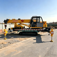 Grue télescopique autoportée de 10 tonnes, fabrication directe usine, avec moteur Weichai et boîte de vitesses Zoomlion, pour la construction municipale
