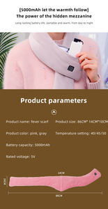 Bufanda Eléctrica Térmica Recargable por USB con Control Inteligente de Temperatura de Grafeno para Esquí y Moda de Invierno - Venta al por Mayor - Product Image 6