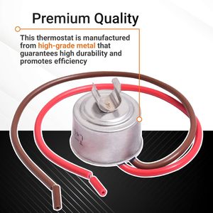<span class=keywords><strong>Thermostat</strong></span> de dégivrage bimétallique pour réfrigérateur 4387503 - Compatible avec les réfrigérateurs <span class=keywords><strong>Whirlpool</strong></span> et Kenmore - Remplace WP4387503 - Product Image 6