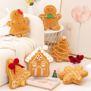 Décorations <span class=keywords><strong>de</strong></span> Noël transfrontalières bonhomme en pain d'épice flocon <span class=keywords><strong>de</strong></span> neige arbre <span class=keywords><strong>de</strong></span> noël en peluche maison cloche poupée <span class=keywords><strong>de</strong></span> chiffon cadeau pour les femmes - Product Image 1