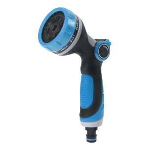 Manufacturer Supplier Plastic High Pressure 10 Pattern Garden Water Gun with Thumb Valve - Product Image 3