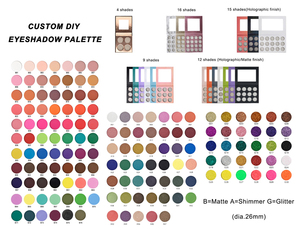 Yüksek kaliteli Pigment mat işıltılı Glitter tek göz farı Pan 26mm Vegan göz farı makyaj - Product Image 2