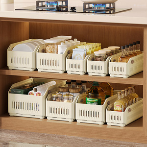 Extendable Kitchen Drawer Storage Box Rectangle Multi Functional Adjustable Organizer With Handle For Tableware Storage - Product Image 1