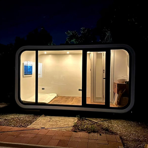 Cabine Apple de luxe modulaire préfabriquée minuscule Capsule Hotel pour une utilisation dans un centre commercial Installation rapide de panneaux sandwich de tailles 20FT/40FT - Product Image 1