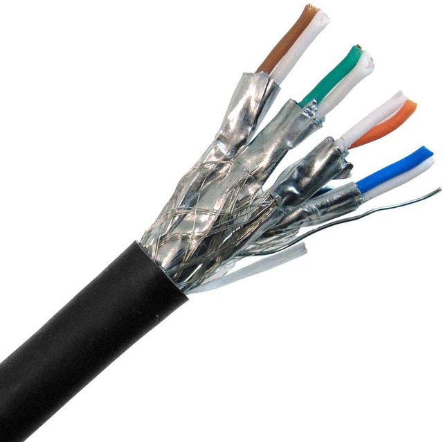 Factory Wholesale Price Shielded Twisted Pair Cat7 Cat 7 FTP SFTP ethernet Lan Network Ethernet cable 305M Per Roll