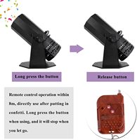 Topflashstar Canon à confettis 1500W Télécommande Professionnel Scène Machine à jet de papier coloré pour mariage Célébration Fête Club