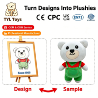Fabricant de jouets en peluche personnalisés, poupées de personnages, conception OEM ODM, échantillon, CE CPC EN71 UKCA, doux, sûr, collectionnable