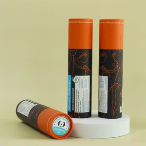 Scatola d'imballaggio rotonda del cioccolato dei tubi di cartone del cilindro di carta su ordinazione del commestibile amichevole su ordinazione di Eco