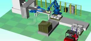 Yaskawa 4軸工業用マニピュレーターPalletizingロボットPL800缶Palletizingプラスチックボトル - Product Image 3