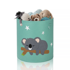 Lưu trữ giỏ có thể gập lại cảm thấy in ấn dễ thương động vật thiết kế Vườn Ươm cản trở giặt giỏ công suất lớn có thể điều chỉnh - Product Image 2