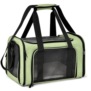 Foldable Portable Grey Oxford Material <b>Pet</b> Dog Cat <b>Carrier</b> Bag with Zipper Closure Fashion Style for All Seasons Travel - Product Image 4