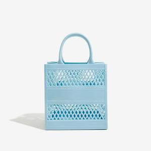 กระเป๋าช้อปปิ้งพลาสติกพีวีซีสำหรับผู้หญิง2024แฟชั่นฤดูร้อนความจุขนาดใหญ่ - Product Image 3