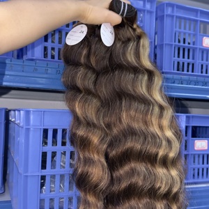 <span class=keywords><strong>Capelli</strong></span> Umani Cambogiani Ricci Birmani Colore Borgogna 99j, Lisci 4/27, Ondulati Ginger Body Wave, con Chiusura 5*5 e Frontale 13*6 - Set in Offerta - Product Image 2