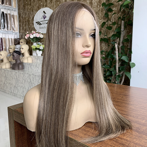 Gratis Pengiriman Wig Renda Depan Pirang Kepang Panjang dengan Akar Gelap - Product Image 5