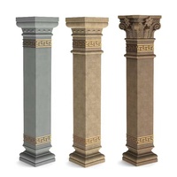 Villa classique mur extérieur pierre colonne creuse piliers romains pour extérieur ABS plastique béton moules moule formes coffrage