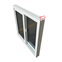 Fenêtres coulissantes anti-ouragan, design horizontal moderne, verre Low-E, moustiquaire magnétique, étanches pour zones côtières