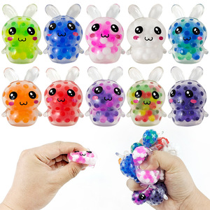 Jincan 2024 Divertido Juguete Antiestrés de Conejo TPR de TikTok, Bola de Alivio de Estrés, Huevo de Pascua Feliz, Lindo Juguete Blandito para Niños y Niñas, Regalo para Niños - Product Image 1