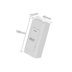 Smart Door Lock <strong>Access</strong> <strong>Control</strong> System Surface Mounted 12V Mini Plastic Push to <strong>Exit</strong> <strong>Button</strong> Switch With Enclosure - Product Image 2