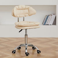 Chaise de bar exécutive moderne, chaise élévatrice, tabouret de coiffure et de beauté pour la maison, bureau à domicile, avec coussin de table double niveau amovible
