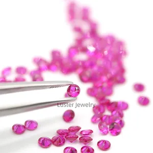 光泽珠宝批发价格支持定制尺寸和形状宽松合成红宝石