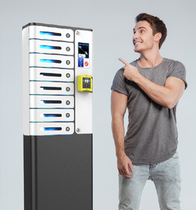 Caja de seguridad premium MIA de 8 puertas para tarjetas de crédito con soporte para Apple Pay, Google Pay, PayPal, <span class=keywords><strong>Visa</strong></span>, etc. Cargador de teléfono por uso pagado. - Product Image 5
