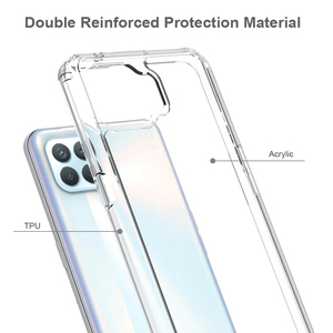 Pour Oppo A93 Étui de téléphone portable tendance Cadre en TPU transparent + <span class=keywords><strong>Coque</strong></span> arrière rigide en acrylique - Product Image 5