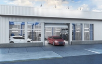 Design industriel moderne Bâtiment à structure en acier préfabriqué Atelier de lavage de voiture en métal Hangar pour garage Panneau sandwich