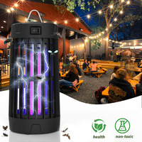 Nouvelle lampe anti-moustiques électrique solaire UV à lumière violette avec répulsif, pour usage extérieur dans les restaurants et cours, emballage en boîte couleur
