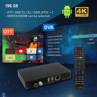 Meilleure Qualité Hybrid-H1 Mise à Jour Firmware Amlogic S905D OTT & DVB-ATSC -S2 Décodeur 1080p Boîtier Android TV Tuner DVB T2