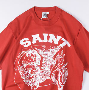 शीर्ष गुणवत्ता वाले थोक संत वैनिटी कपड़े 100% कपास सरल लोकप्रिय कैजुअल टी शर्ट पुरुषों के लिए विंटेज ओवरसाइज टी शर्ट - Product Image 3