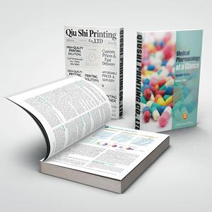 Medische Farmacologie In Een Oogopslag Medisch Leerboek Op Maat Afdrukken Kleine Moq Perfect Gebonden Naai Binding - Product Image 2