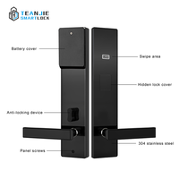 Vente en gros de sécurité durable TThotel Smart Serrure en acier inoxydable à carte-clé Serrure numérique de chambre d'hôtel pour porte en aluminium