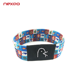 Pulseras RFID personalizadas de 13,56 MHZ, pulsera con citas diarias de la Biblia islámica, <span class=keywords><strong>cita</strong></span> del verso de Jesús, pulsera tejida elástica cristiana con NFC - Product Image 2
