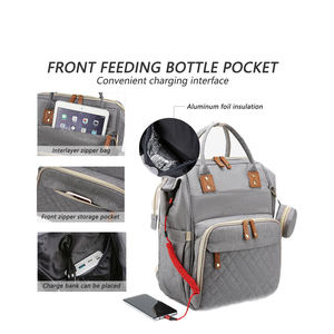 Vendita calda in fabbrica sacco <span class=keywords><strong>a</strong></span> pelo mummia zaino per pannolini borsa per pannolini <span class=keywords><strong>borse</strong></span> per pannolini - Product Image 4