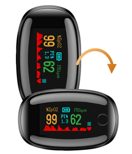 Oxímetro de Pulso Tipo Clip para Monitorear el Sueño, la Frecuencia Cardíaca y el Nivel de Oxígeno en Sangre - Oxímetro Gemstone - Product Image 2