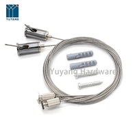 Kit de suspension avec clip pour câble métallique en cuivre le plus populaire Kit de suspension pour cadre mural suspendu OEM personnalisable