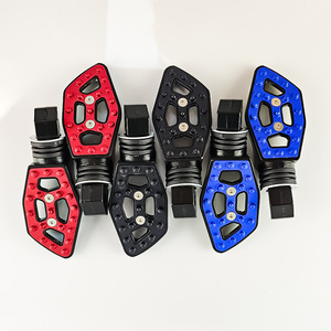 Pedales de Motocicleta Qiangye, Aleación de Aluminio CNC, Universales, Antideslizantes, Duraderos, Piezas de Pedal Trasero, Azul, Rojo, Negro, Plateado, Dorado - Product Image 2