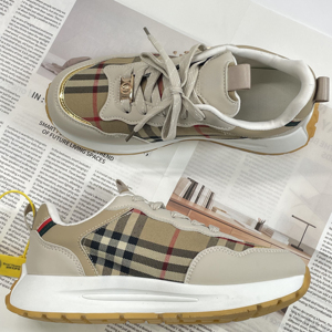 Chaussures de créateur de haute qualité, baskets de mode pour hommes et femmes, baskets décontractées lumineuses à lacets, souples et confortables, avec bout à carreaux, pour l'hiver, nouvelle collection - Product Image 1