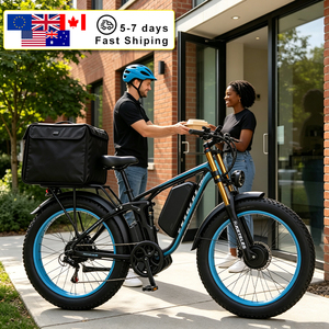Bicicleta Eléctrica de Montaña con Doble Motor sin Escobillas de Alta Potencia y Largo Alcance (100 km), 48V 23Ah, con Llantas Anchas para Adultos, Suministro de Fábrica - Product Image 1