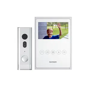 Layar 4 Inci 4 Kabel Interkom Rumah Sistem Ip Interkom Pintu Telepon Video dengan Sistem Kamera Monitor Masuk