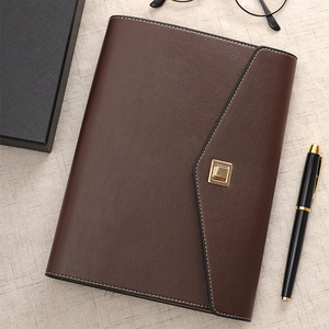 Luxury Leather Notebook Gift Set <b>A5</b> Brown Handmade With Pen Exquisite Office Stationery Pen Office Leather <b>Notepad</b> Custom Logo - Product Image 2