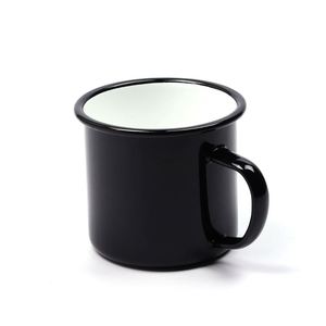 <span class=keywords><strong>Mug</strong></span> <span class=keywords><strong>en</strong></span> <span class=keywords><strong>acier</strong></span> <span class=keywords><strong>émaillé</strong></span> de marque BKF, modèle 9304, certifié LFGB, moderne et luxueux, avec poignée pour le camping - Product Image 2