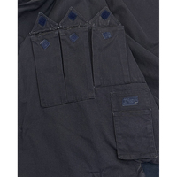 Veste de travail personnalisée en sergé de coton, denim et toile de canard, avec fermeture éclair et crochet de ponte, style marin et pompier, vêtement de travail