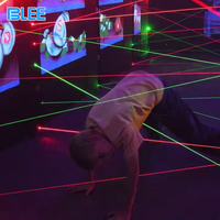 BLEE Popular Juego de Laberinto Láser Interactivo Multijugador, Sala de Juegos Interior, Parque Infantil Digital, Juego de Desafío Láser Deportivo, Certificado CE