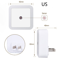 Lampe de nuit LED moderne en plastique pour bébé, économique, avec capteur de contrôle et lumière blanc chaud, pour les marchés américain, européen et britannique